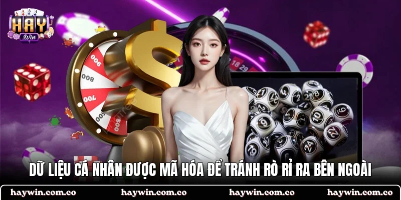Dữ liệu cá nhân được mã hóa để tránh rò rỉ ra bên ngoài